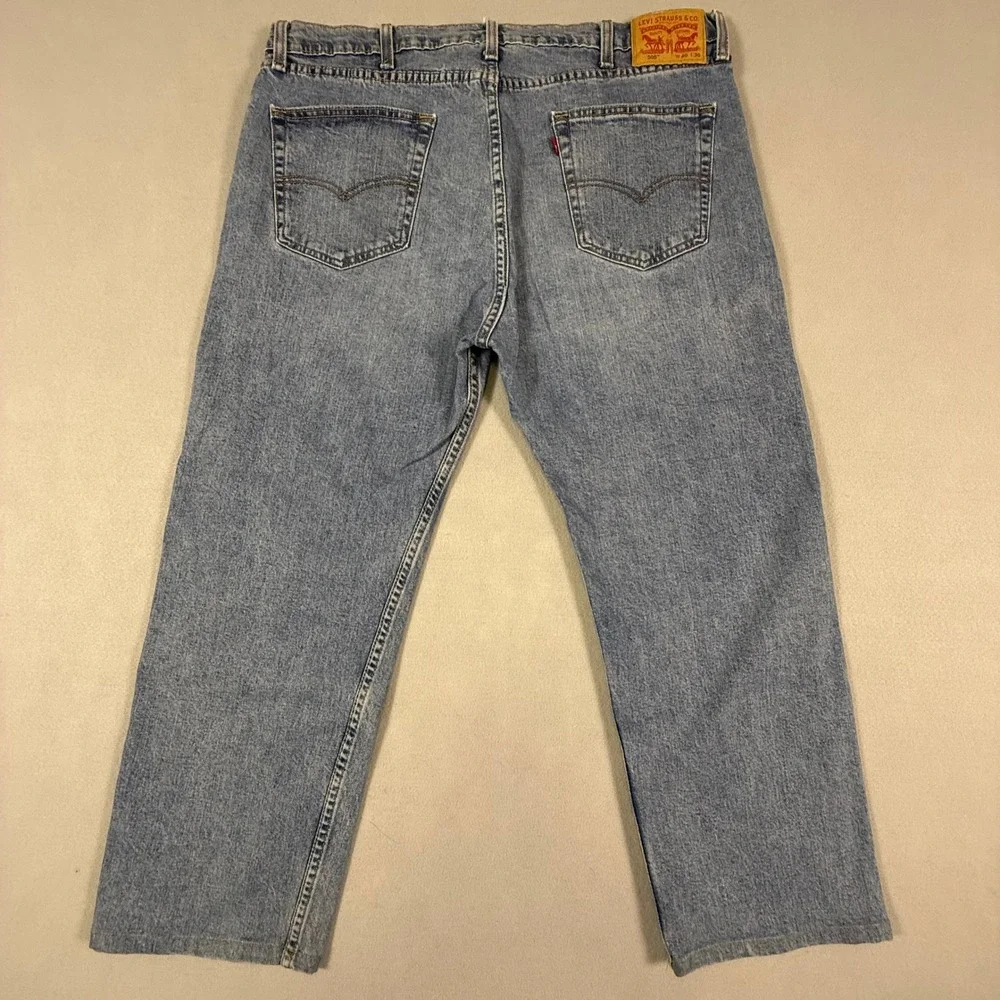 Levis 505 Regular Fit Jeans Mens 40x30 Blue Medium Wash Straight‎ Leg Denim